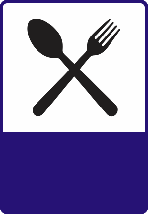 Which of the following indicates "Restaurant"?