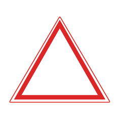 Which of the following indicates "Precautionary Sign"?