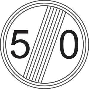 End of speed limit prohibitions