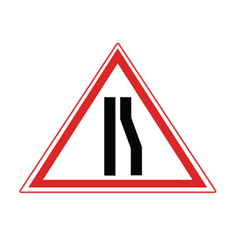 Road Narrows on Right