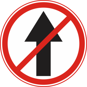 Which of the following indicates "No Entry"