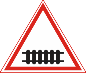 Which of the following indicates Railway Gate?