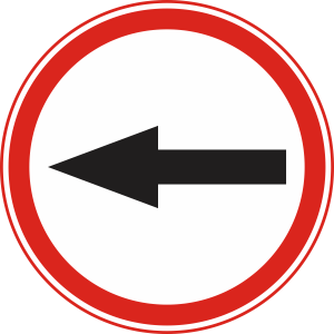 which of the following indicates "TURN LEFT"?