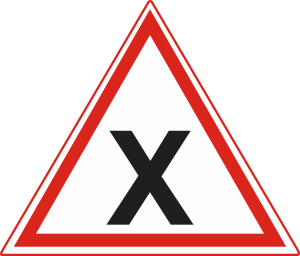 x-junction give way to traffic coming from right