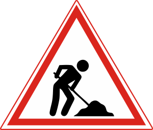 Road work in progress